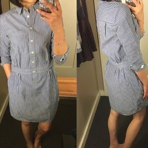 NWT Banana Republic - Striped Shirtdress - Size 10